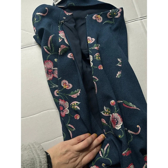 NWT Women’s Blue Floral Bodycon Mini Dress 12 - Picture 9 of 11
